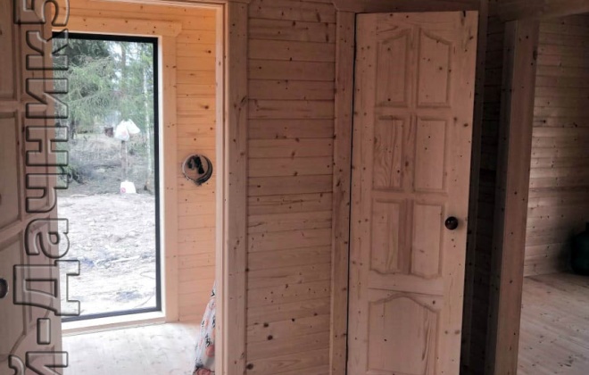 4 Каркасно-щитовой дом 6×6, 63 м², Ленинградская область, посёлок Лейпясуо (3)